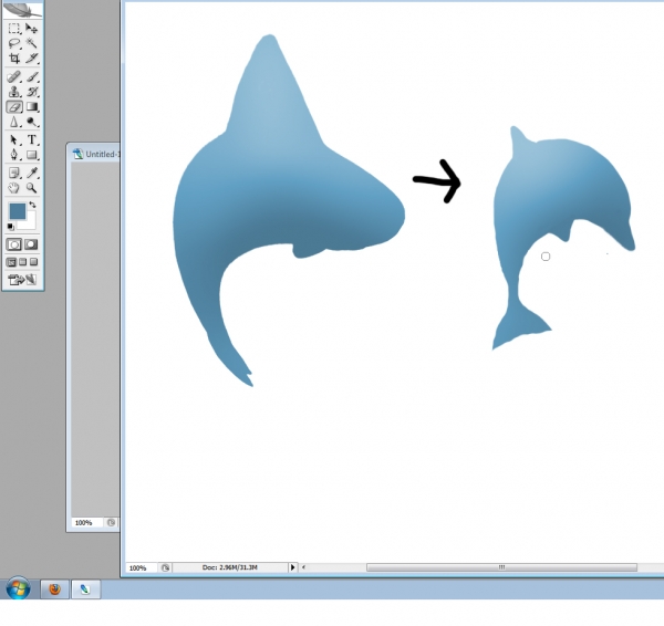 Creation of Icy Dolphin Wonderland: Step 3